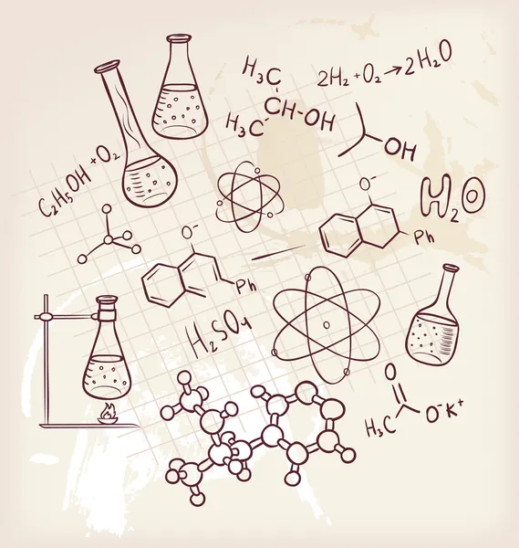 depositphotos 13717252 stock illustration hand draw chemistry on background